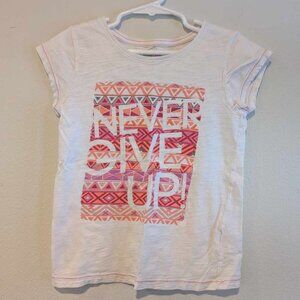 *10/$10* Girl's Oshkosh B'Gosh "Never Give Up" Graphic Tee - Size 6